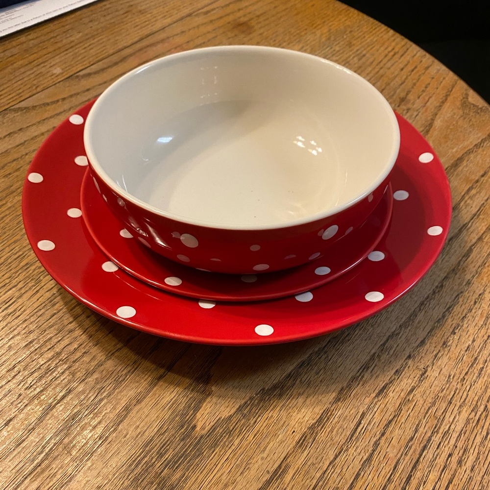 Spode Red Baking Days